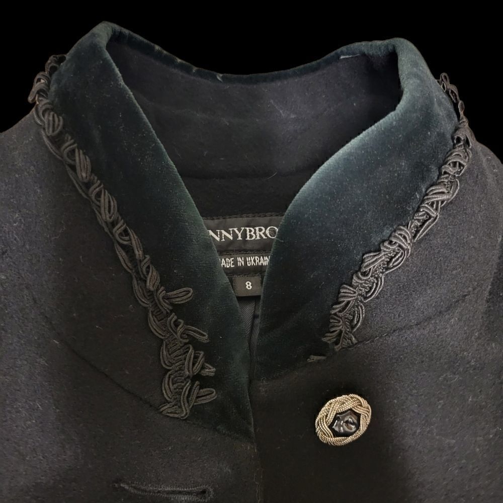 Vintage Ukrainian Donnybrook Overcoat with Extensive Braid Trim - Picture 4 of 5